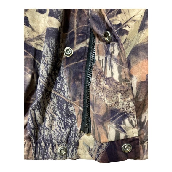 Polaris Silent Water Shed Hooded Jacket Mens LG Mossy Oak Break up Camo Hunting - Picture 5 of 10